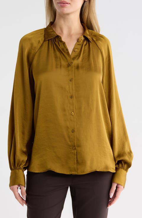 Long Sleeve Satin Shirt