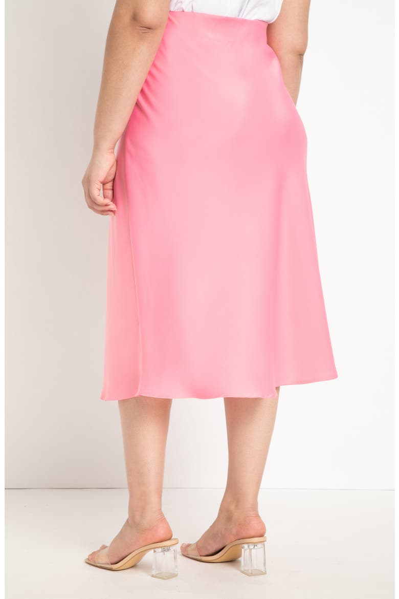 Satin Midi Skirt, Alternate, color, STRAWBERRY CREAM