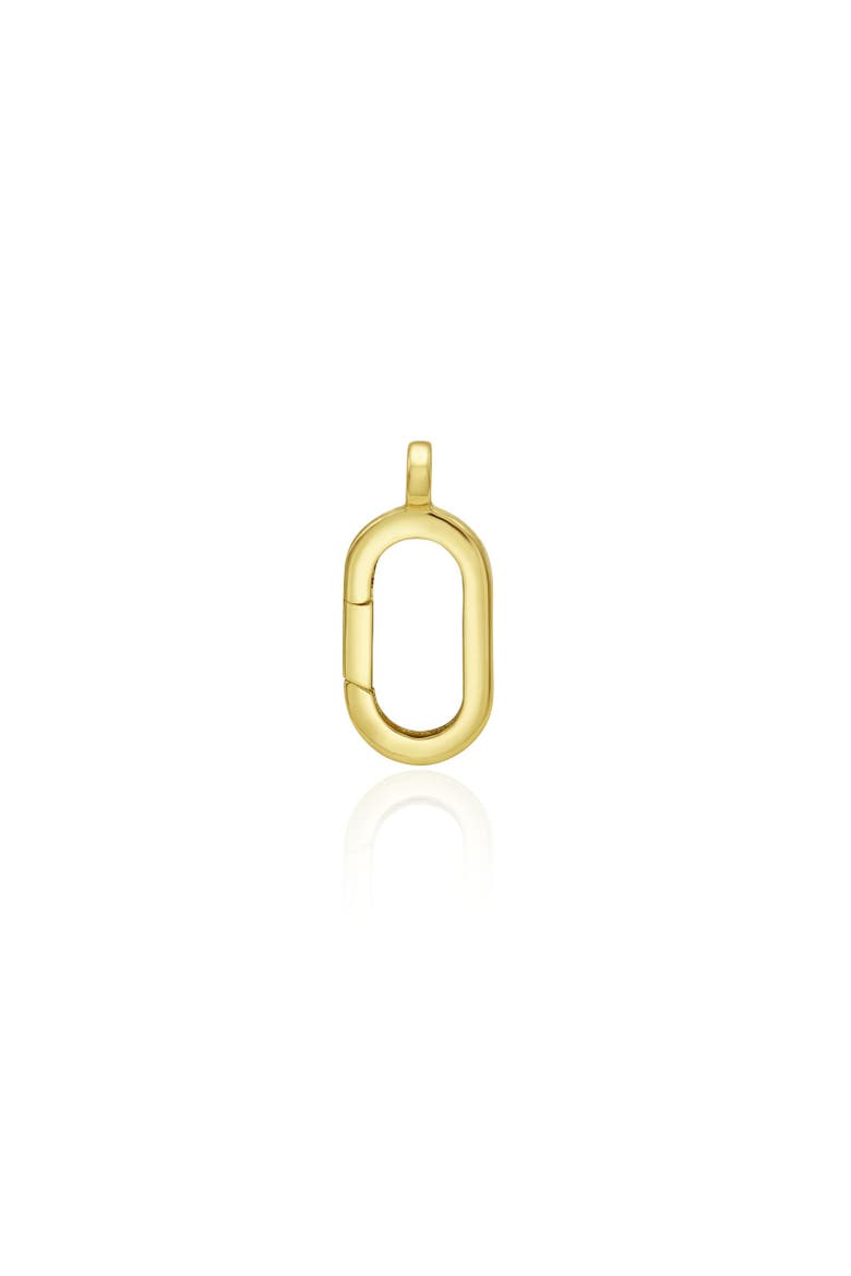 Oval Gold Charm Holder, Main, color, Yellow Gold