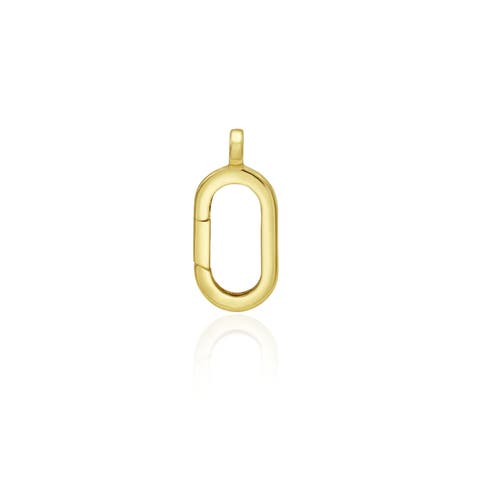 Oval Gold Charm Holder