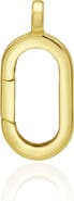 The Lovery Fine Jewelry Oval Gold Charm Holder