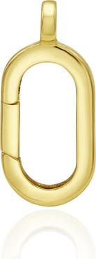 The Lovery Fine Jewelry Oval Gold Charm Holder