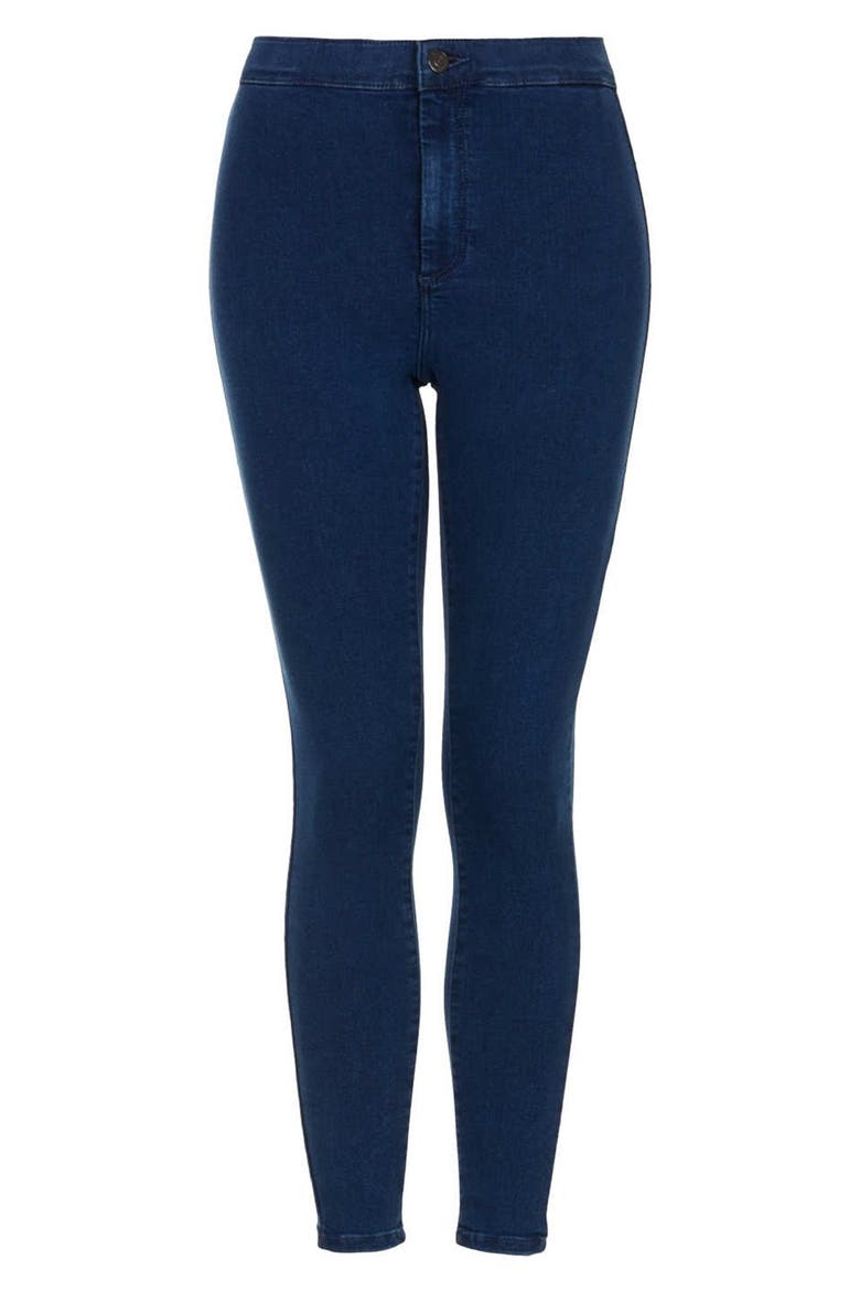 Moto High Rise Skinny Jeans, Main, color, BLUE