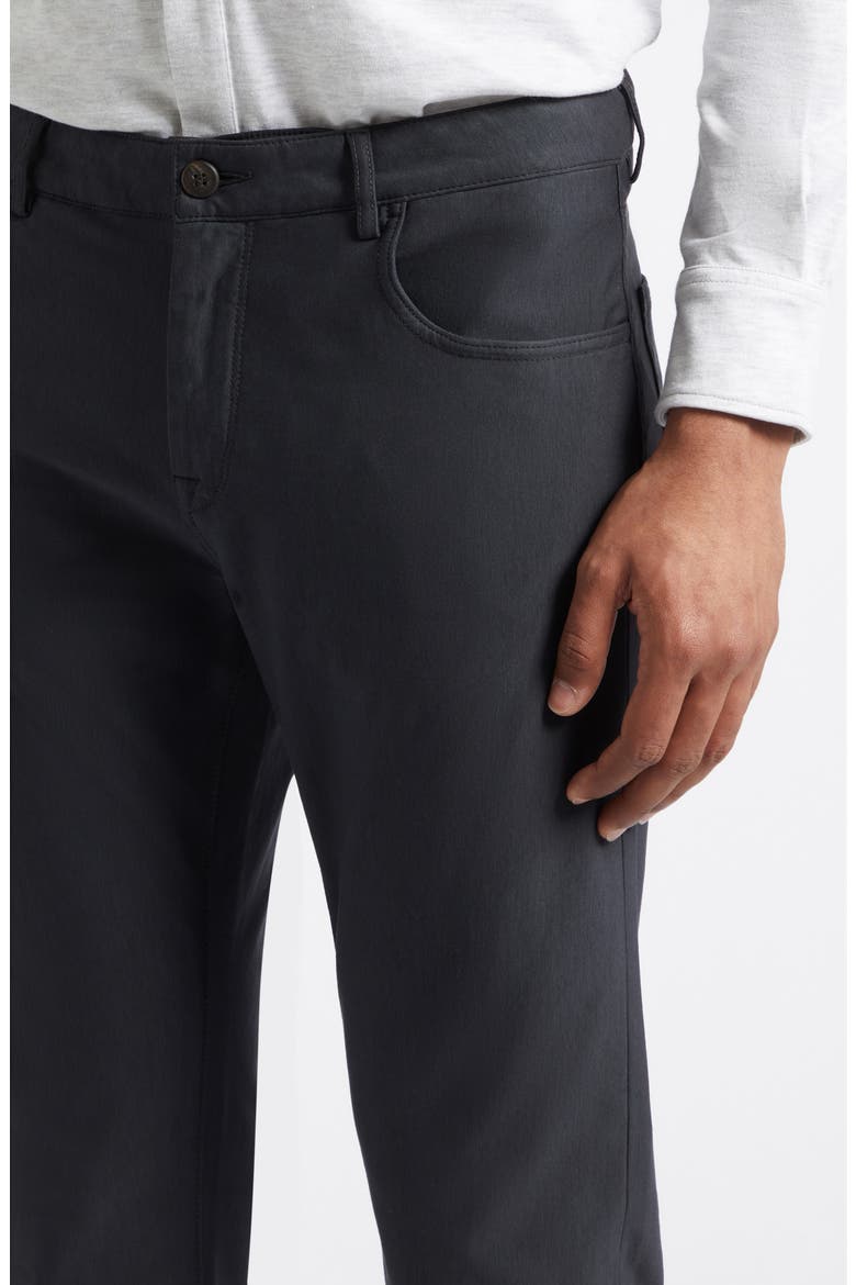 Stretch Cotton Blend Pants, Alternate, color, 22NN BLACK