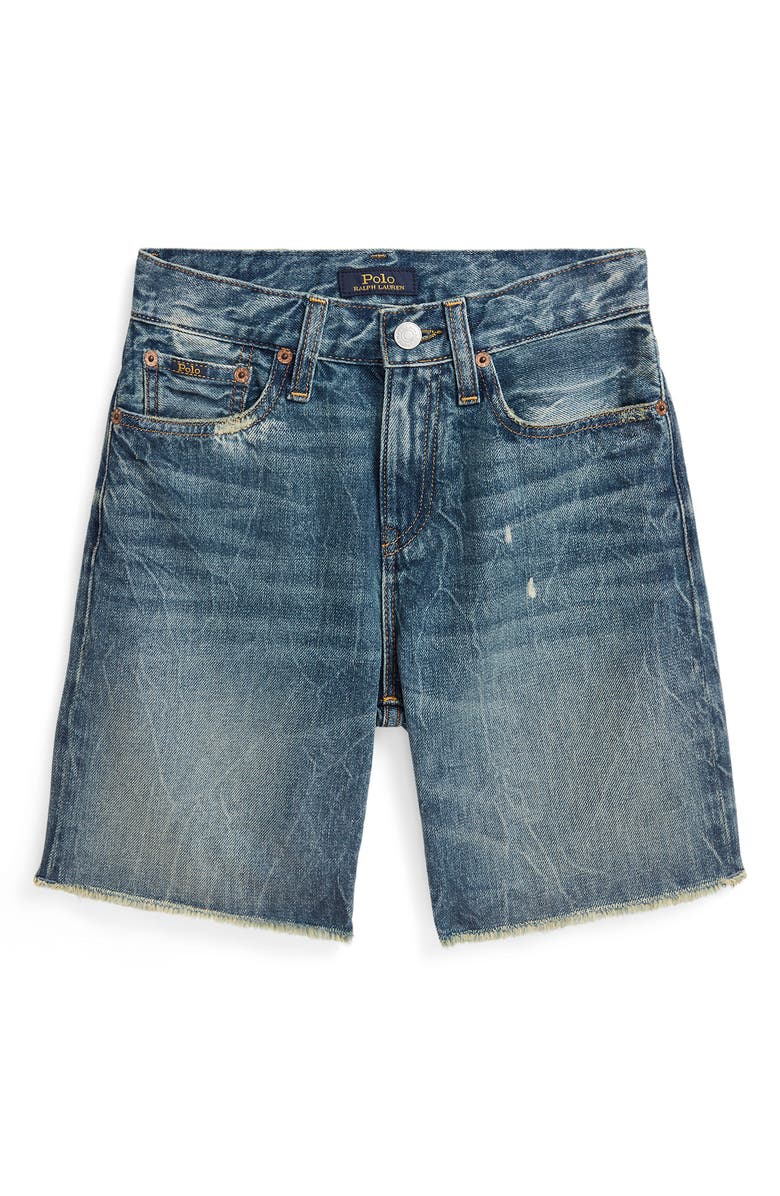 Polo Ralph Lauren Kids' Cutoff Denim Shorts, Main, color, Falcon