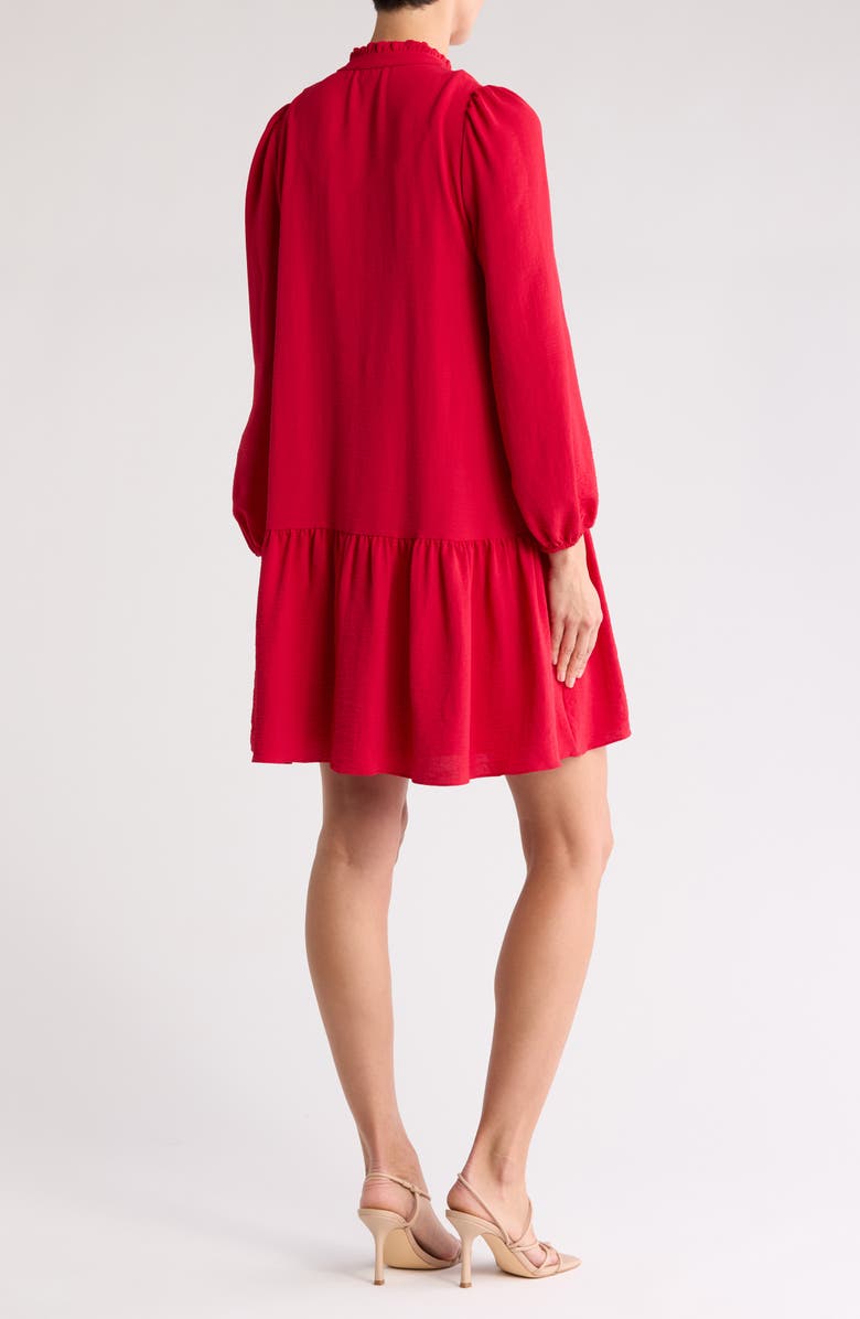 Julia Jordan Pleated Long Sleeve Dress, Alternate, color, 