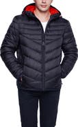 Rokka&Rolla Lightweight Quilted Hooded Puffer Jacket