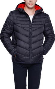 Rokka&Rolla Lightweight Quilted Hooded Puffer Jacket