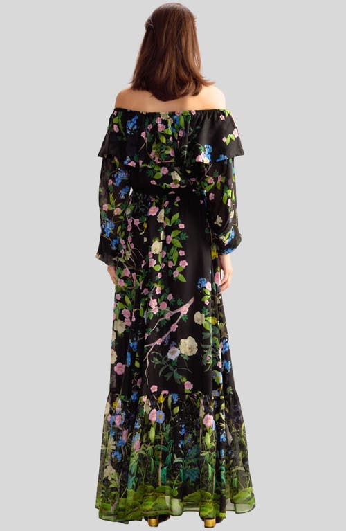 Shop Cynthia Rowley Ophelia Dress In Black Floral
