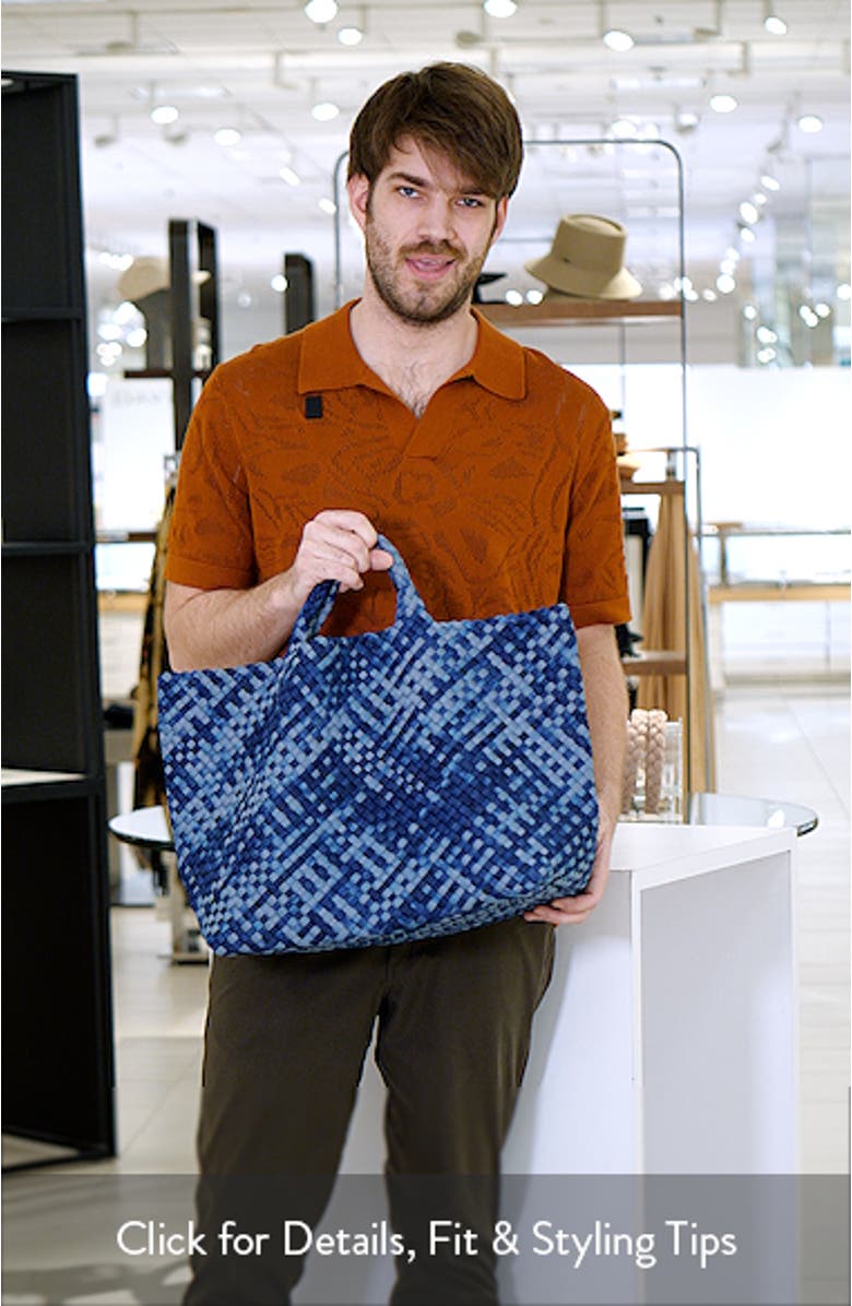 Large St. Barths Watercolor Tote, sales video thumbnail