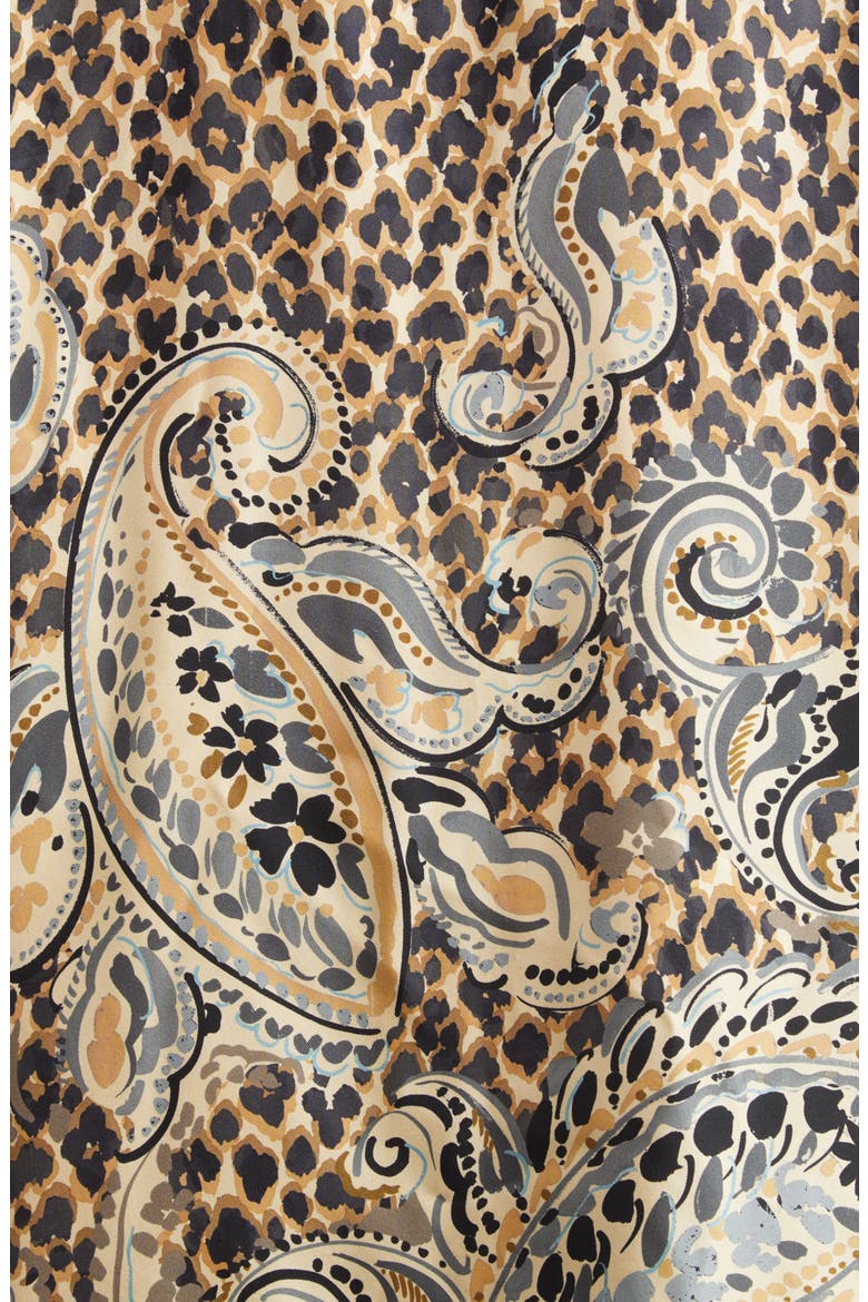 Kesa Print Silk Jacket, Alternate, color, BEIGE