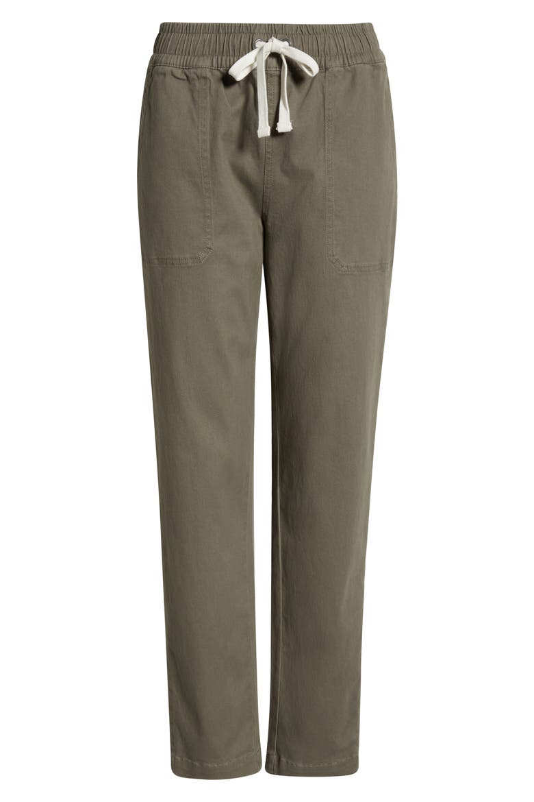 Pacifica Stretch Twill Drawstring Pants, Alternate, color, SMOKEY OLIVE