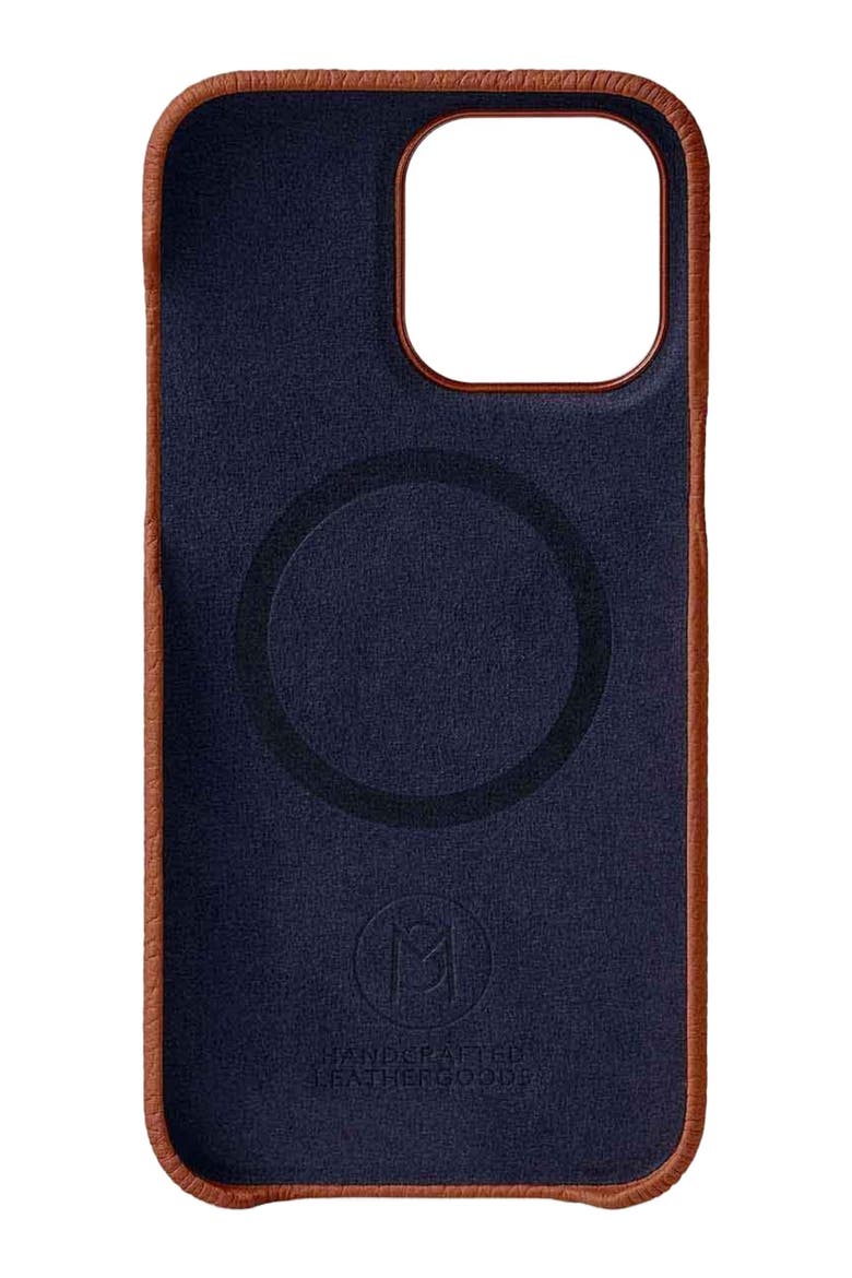 Leather Phone Case, Alternate, color, Pecan Brown