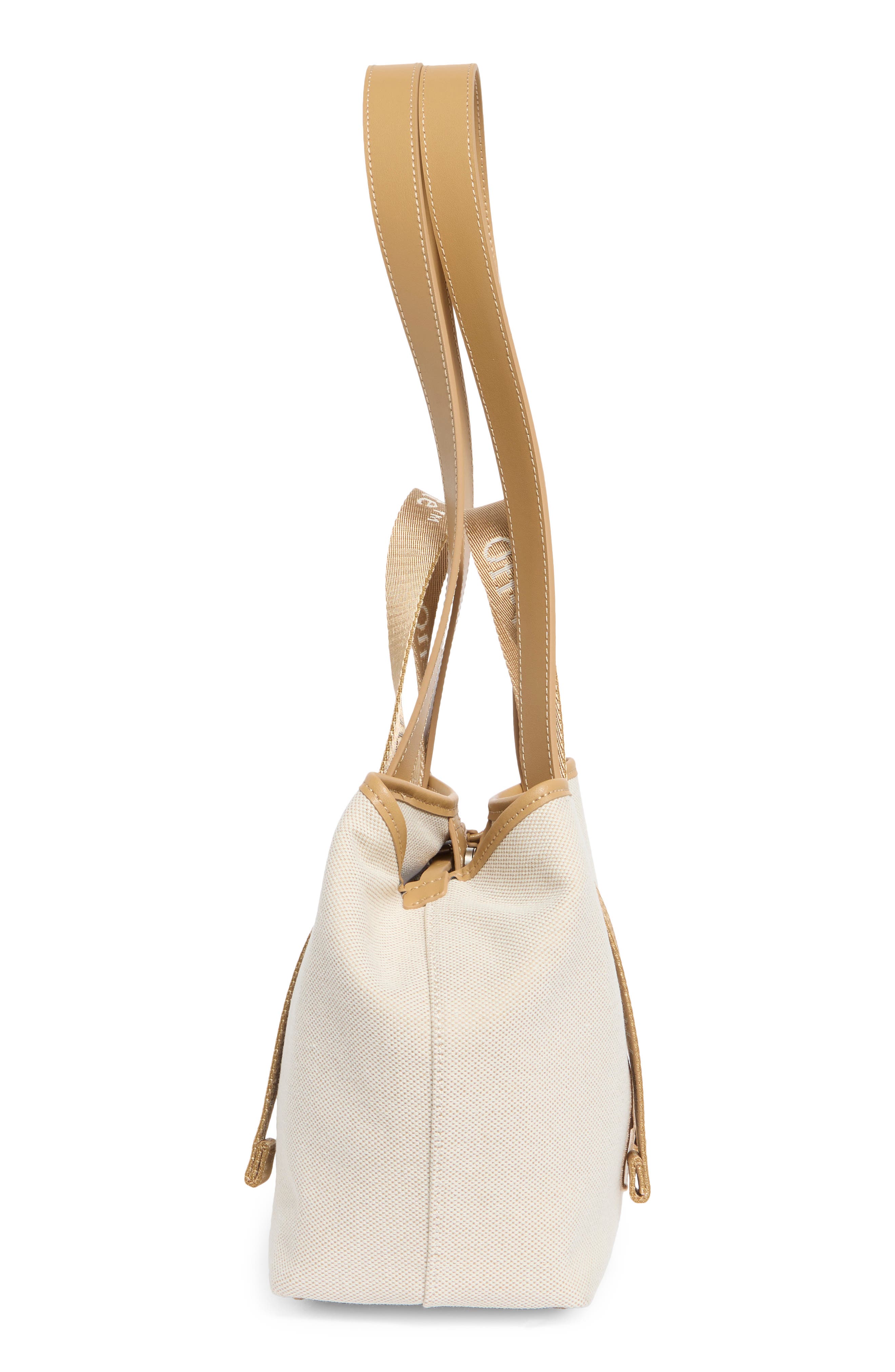Off-White Small Classic Day Off Canvas Tote, Alternate, color, Natural