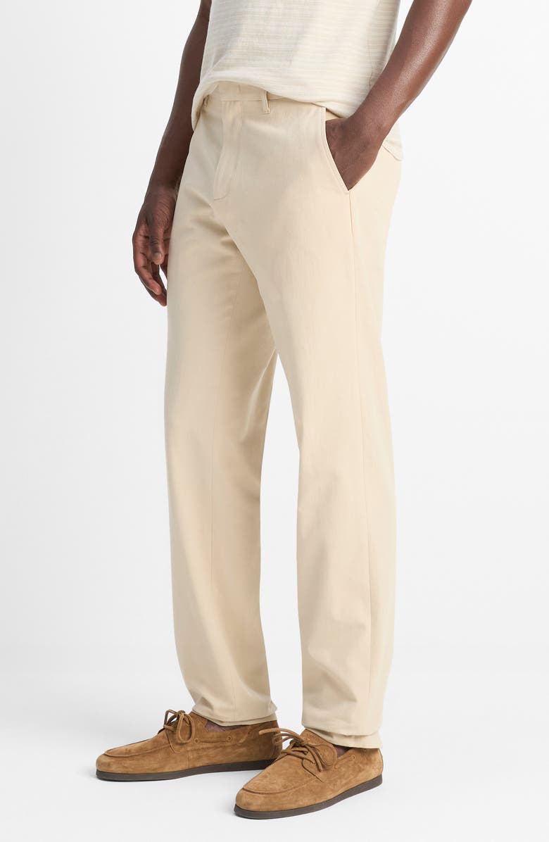 Vince Owen Flat Front Cotton Chinos, Alternate, color, Coyote