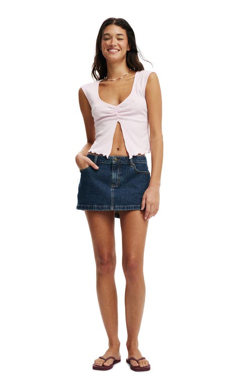 Cotton On Chelsea Open Front Top In Babydoll