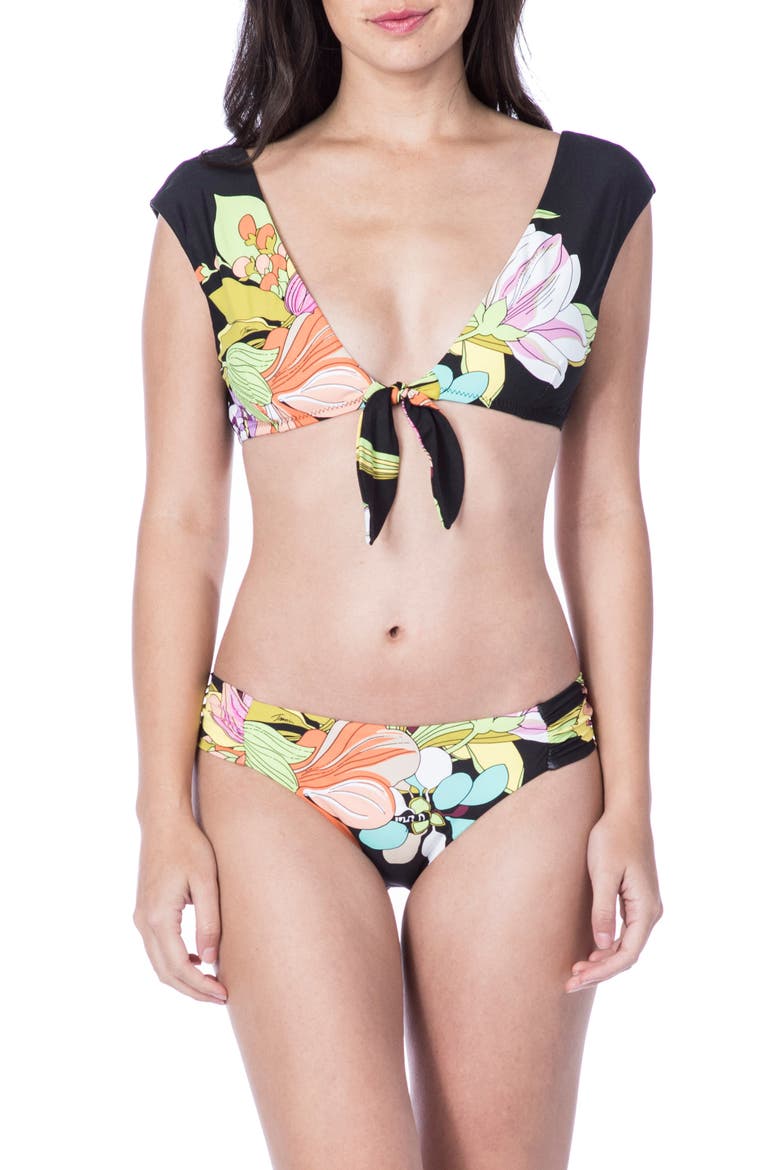 Bouquet Floral Bikini Top, Alternate, color, MULTI-COLORED