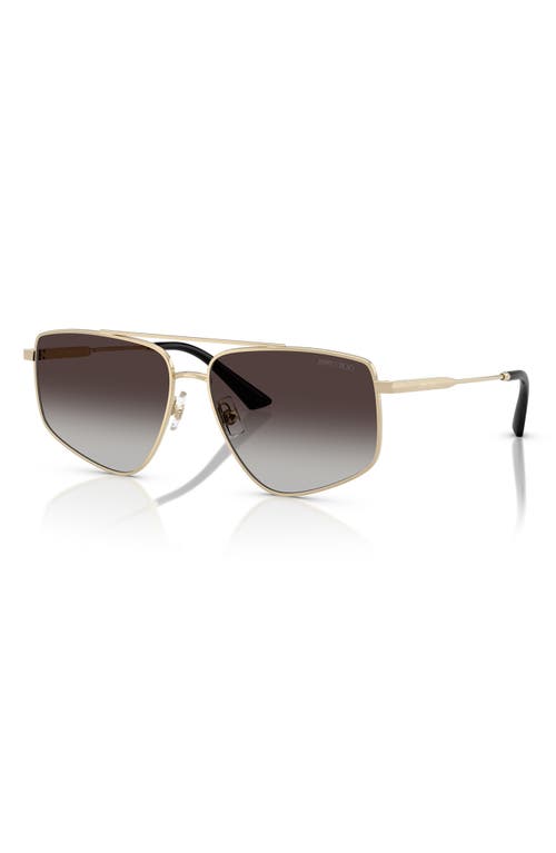 Jimmy Choo 58mm Pilot Sunglasses In Grey Flash