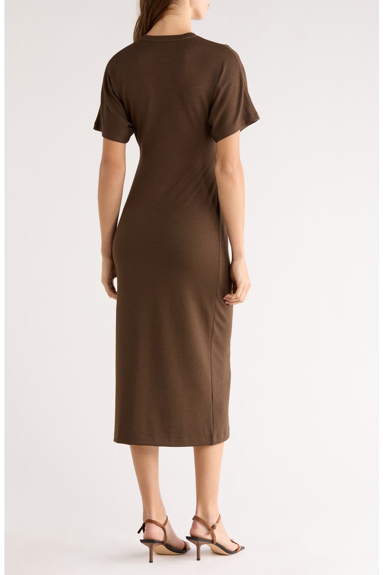 Side Ruched Midi Dress, Alternate, color, WILLOW