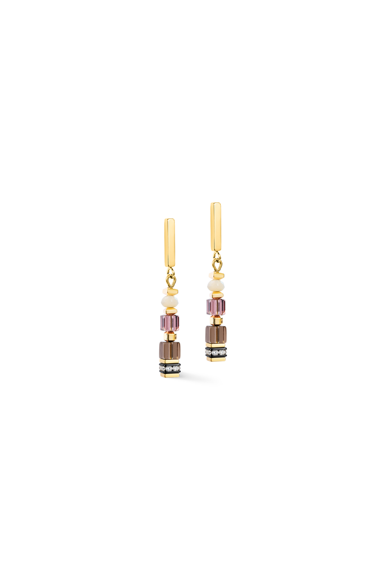 GeoCUBE® Precious Grace Earrings, Main, color, Rose Smoke
