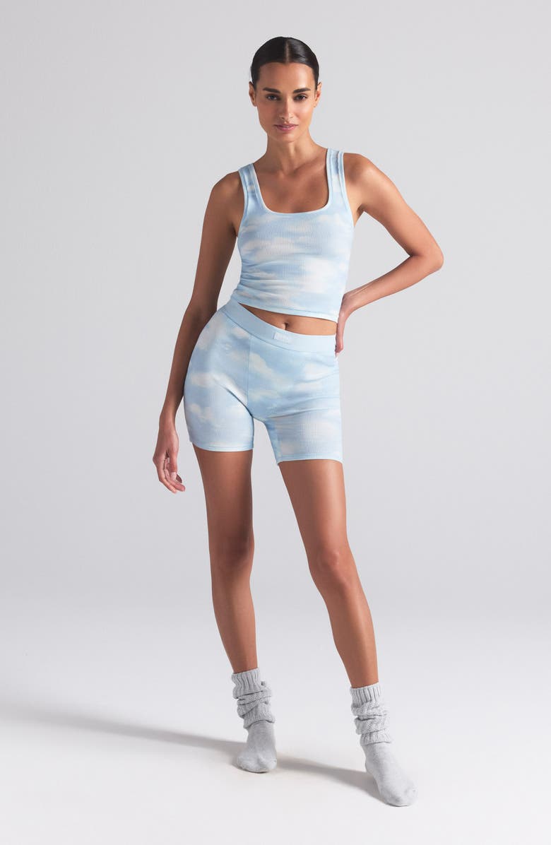 SKIMS 3-Pack Cotton Rib Tank, Alternate, color, Blue Quartz Cloud Multi