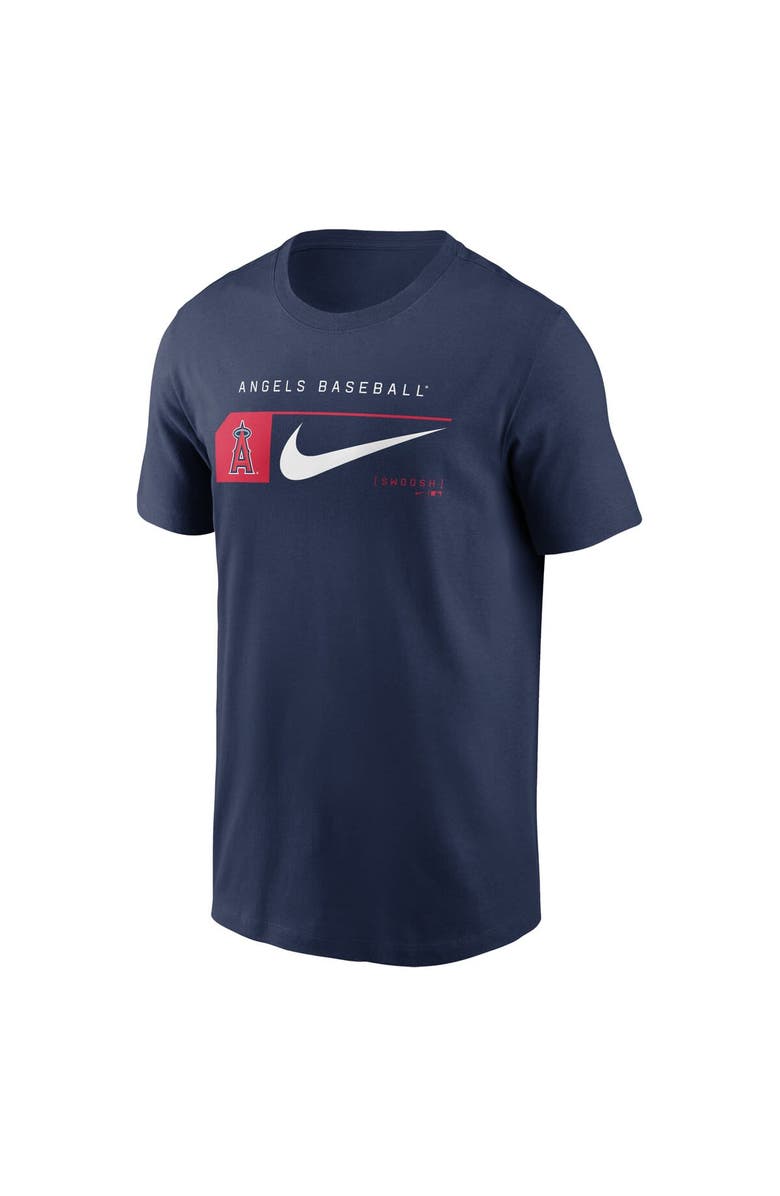 Nike Men's Nike Navy Los Angeles Angels Team Swoosh Lockup T-Shirt, Alternate, color, 