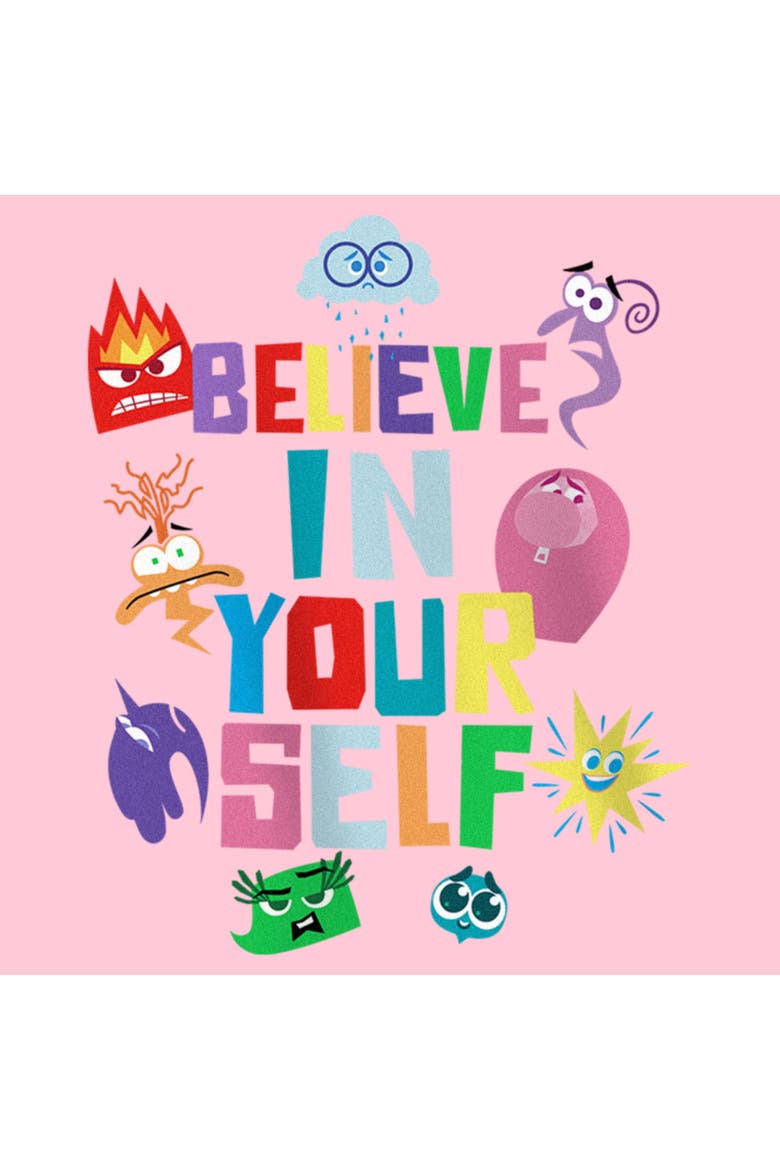 Girl's Inside Out 2 Believe In Your Self  Graphic T-Shirt, Alternate, color, Light Pink