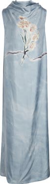 Altuzarra Noori Tulip Bouquet Sleeveless Silk Dress