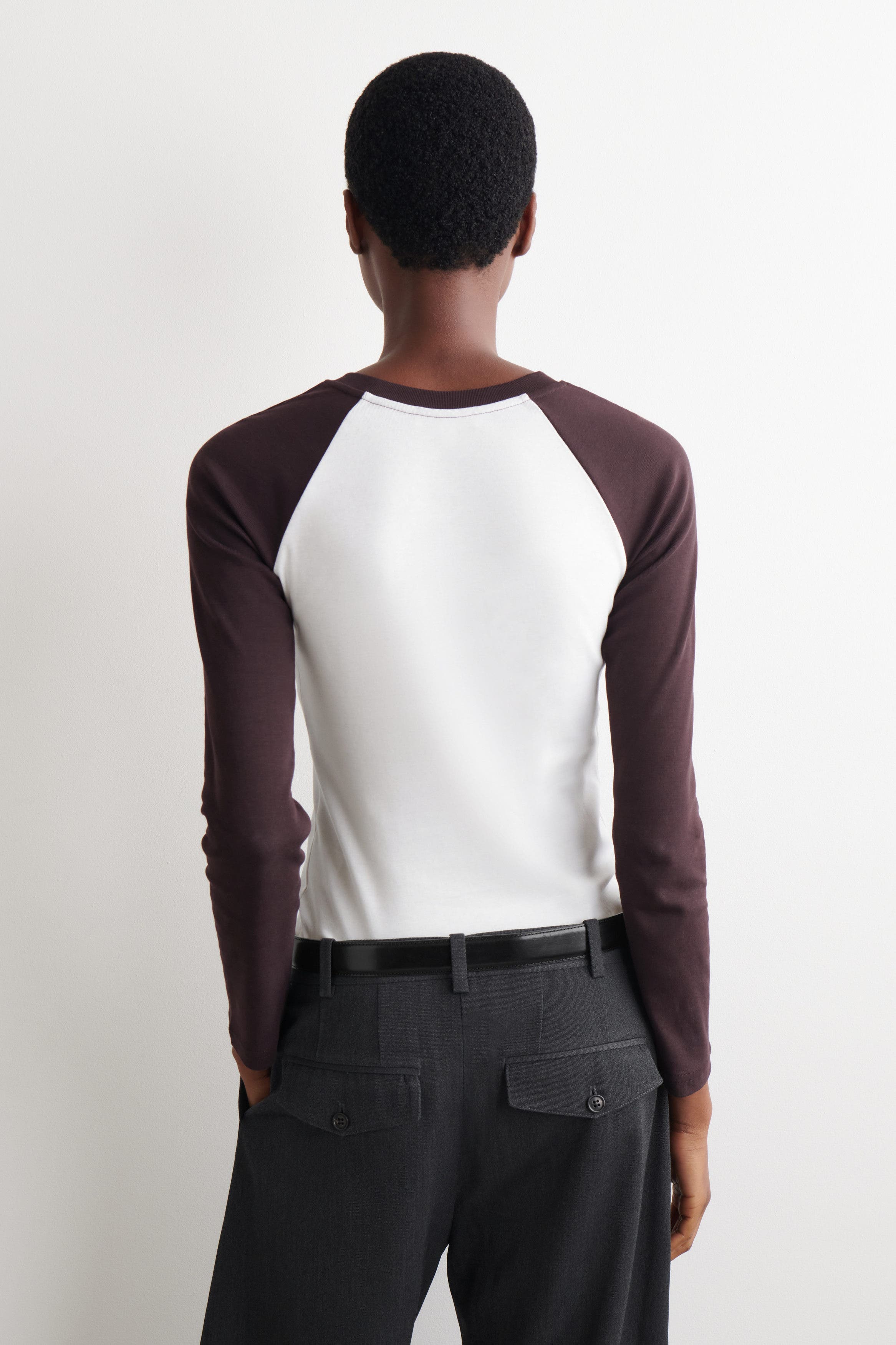 Contrast-Sleeve T-Shirt - image 2