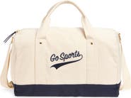 Favorite Daughter Go Sports Embroidered Canvas Duffle Bag
