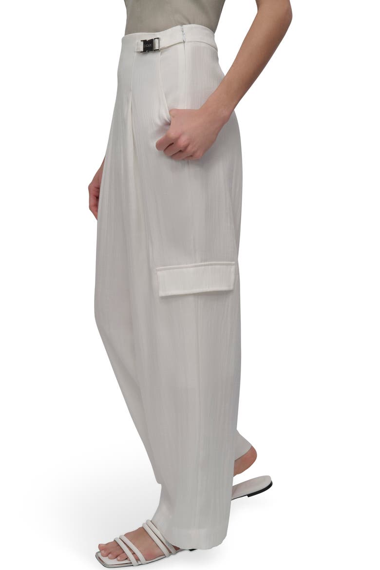 Weathered Twill Cargo Pants, Alternate, color, IVORY