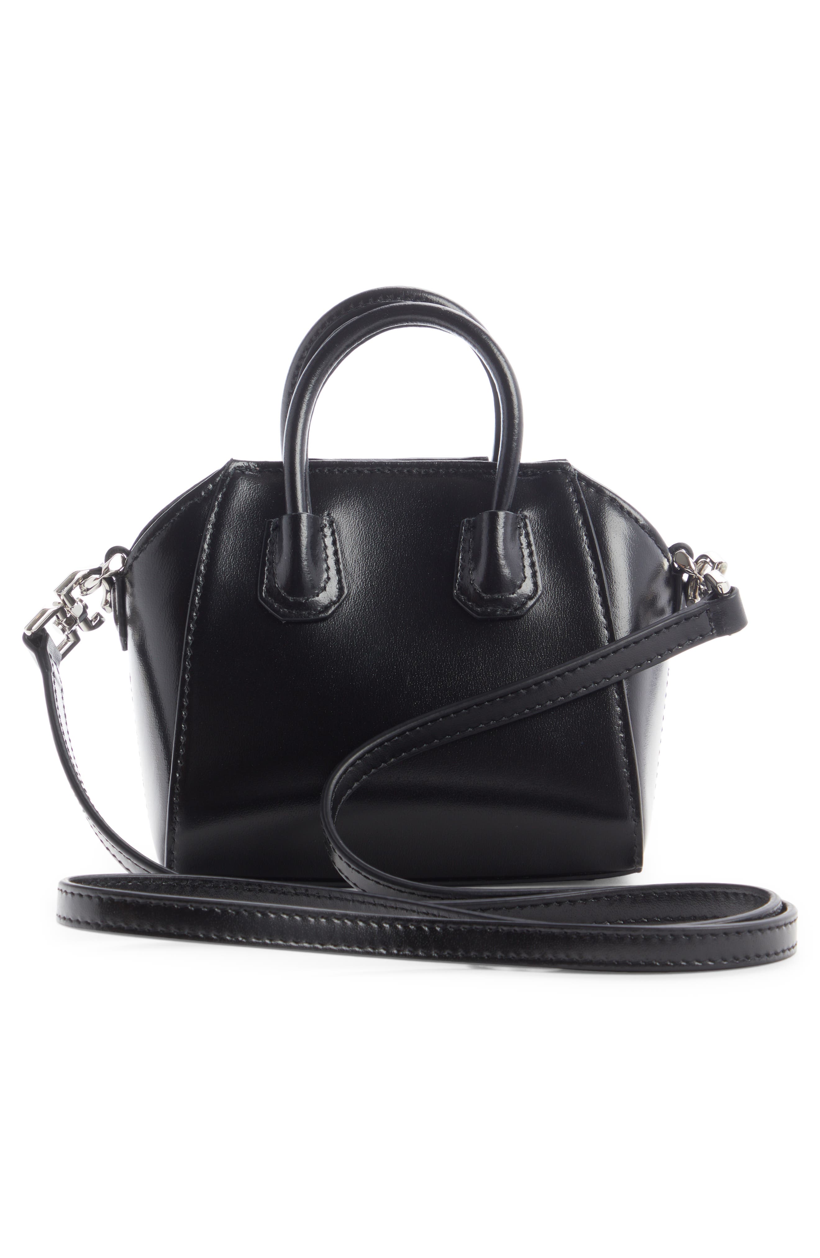 Givenchy Micro Antigona Leather Satchel, Alternate, color, 