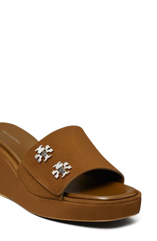 Tory Burch T-lock Wedge Sandal In Animal Print