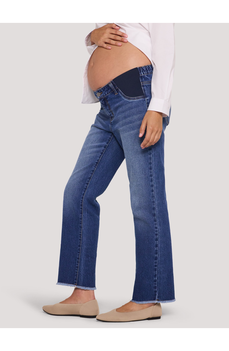 MOTHERHOOD MATERNITY Under the Belly Slim Straight Leg Jeans, Alternate, color, Medium Wash