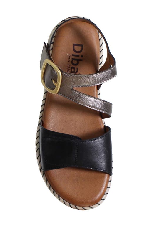 Diba True Chau Fer Wedge Sandal In Silver/black