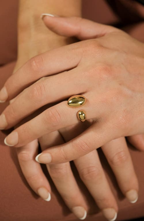 Sterling Forever Gina Open Ring In Gold