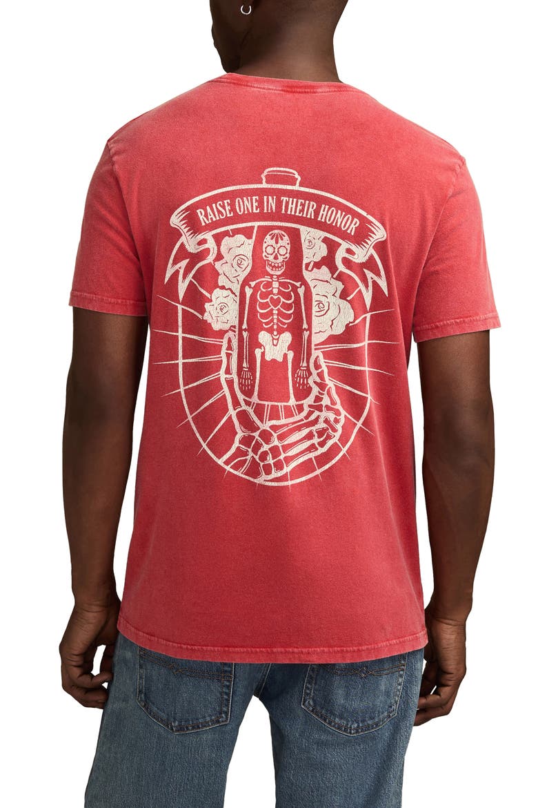 Modelo Bottle Graphic T-Shirt, Alternate, color, POMPEIAN RED