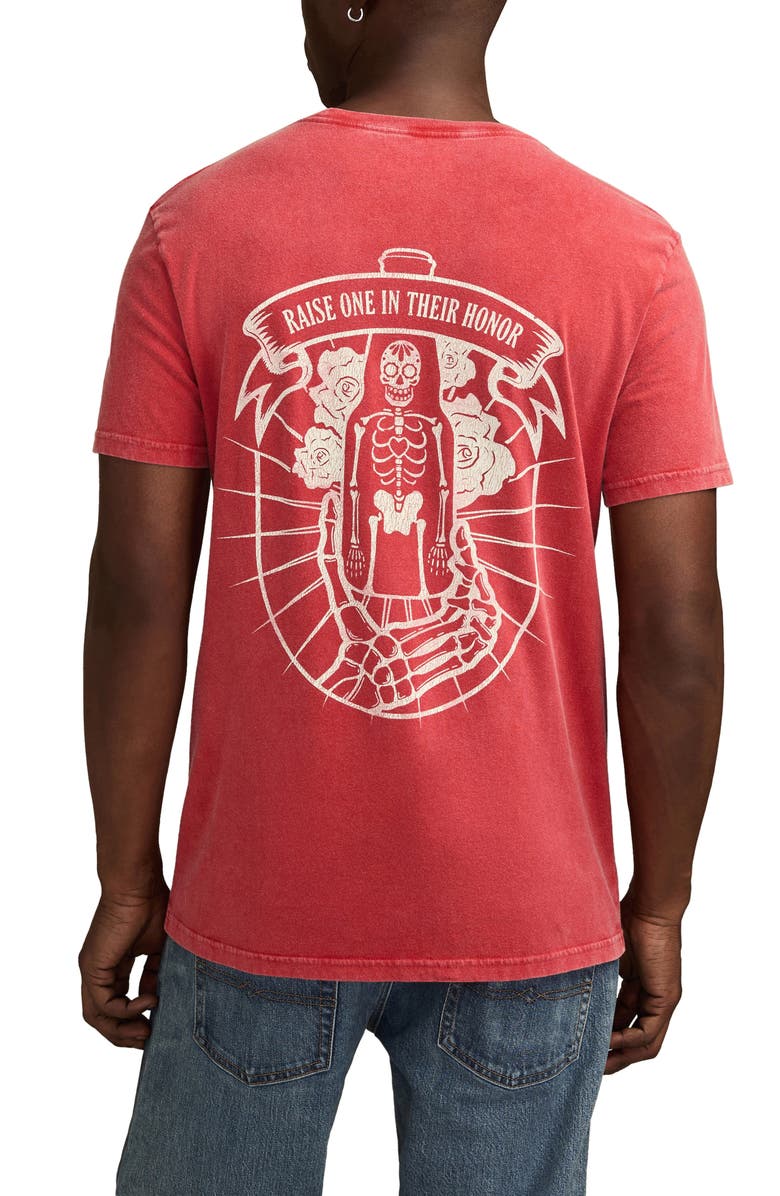 Lucky Brand Modelo Bottle Graphic T-Shirt, Alternate, color, Pompeian Red