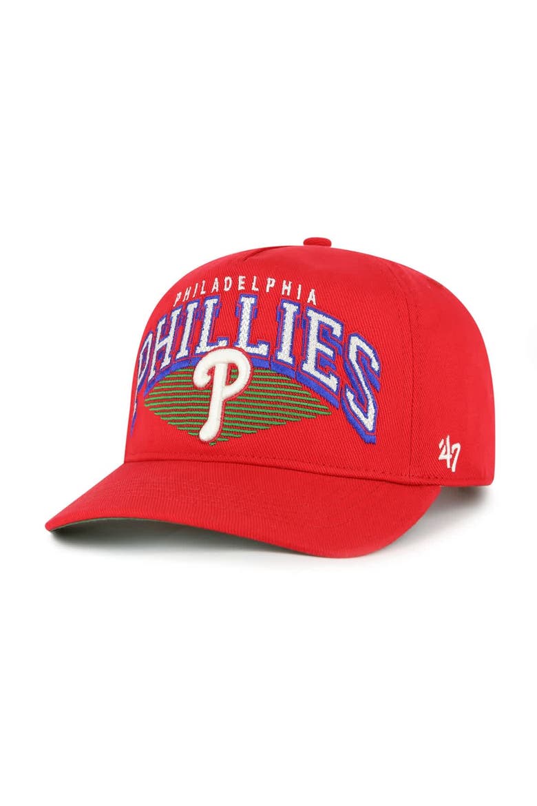 Men's '47 Red Philadelphia Phillies Pomona Hitch Adjustable Hat, Main, color, Red
