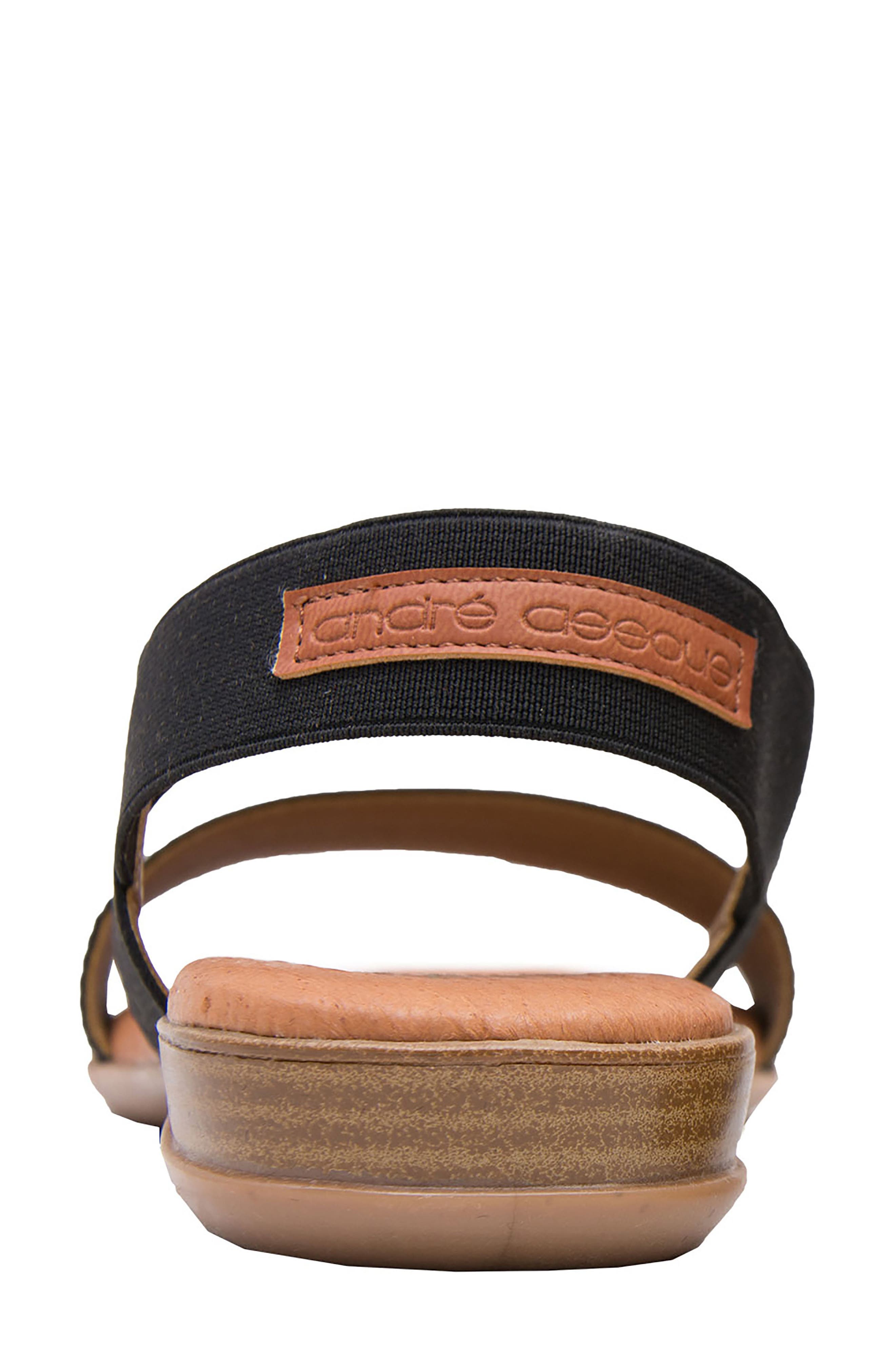 André Assous Nigella Sandal, Alternate, color, Black