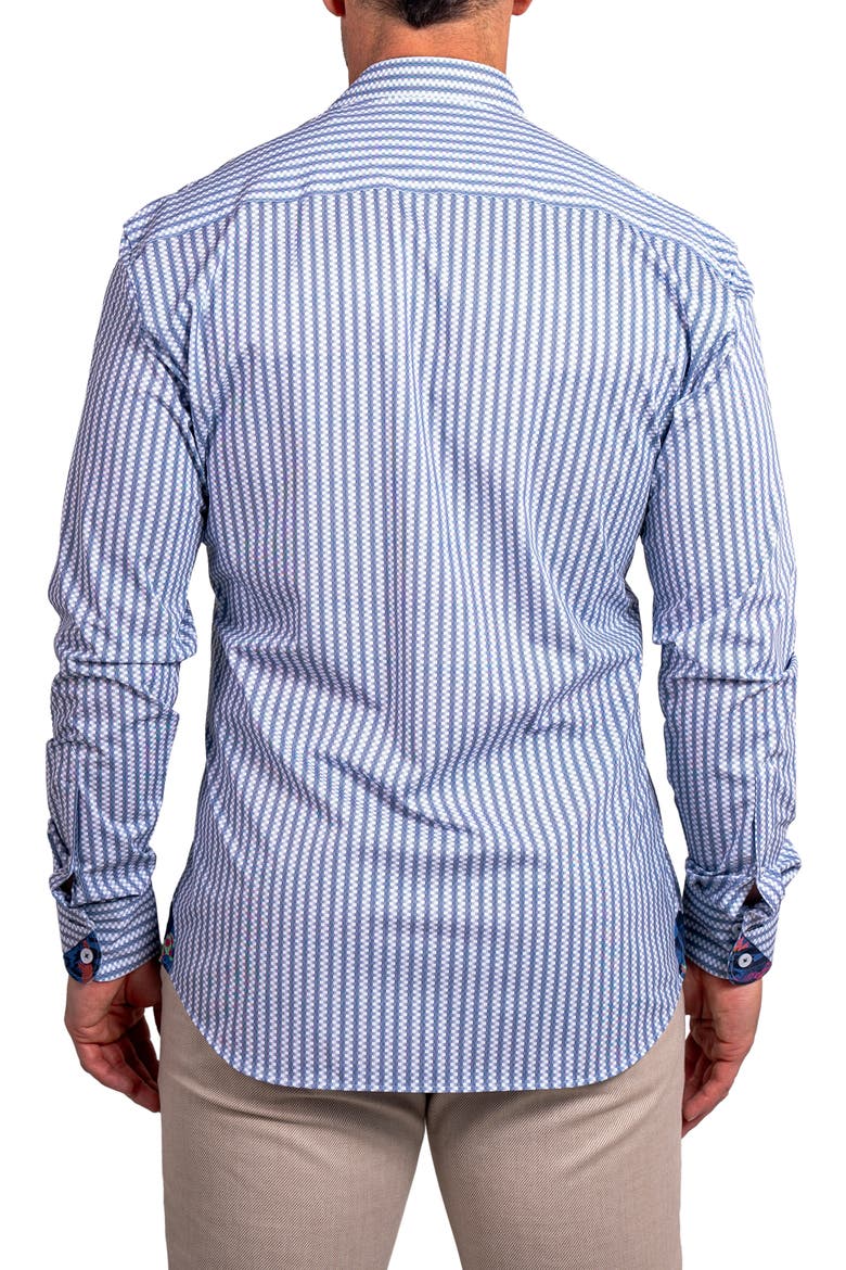 Einstein Stretch Ascension Contemporary Fit Button-Up Shirt, Alternate, color, WHITE
