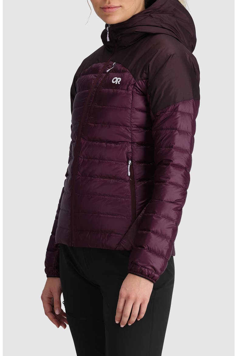 Helium 800 Fill Power Down Hooded Jacket, Alternate, color, AMETHYST