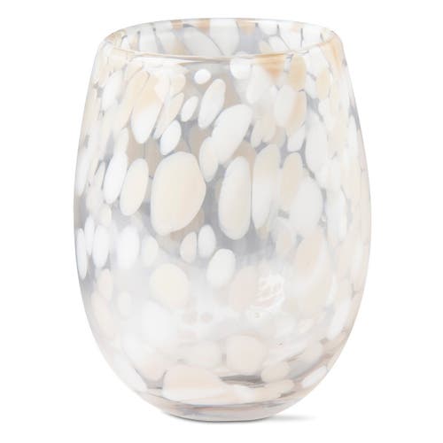 tag Confetti Stemless Wine Glass in Brown  product