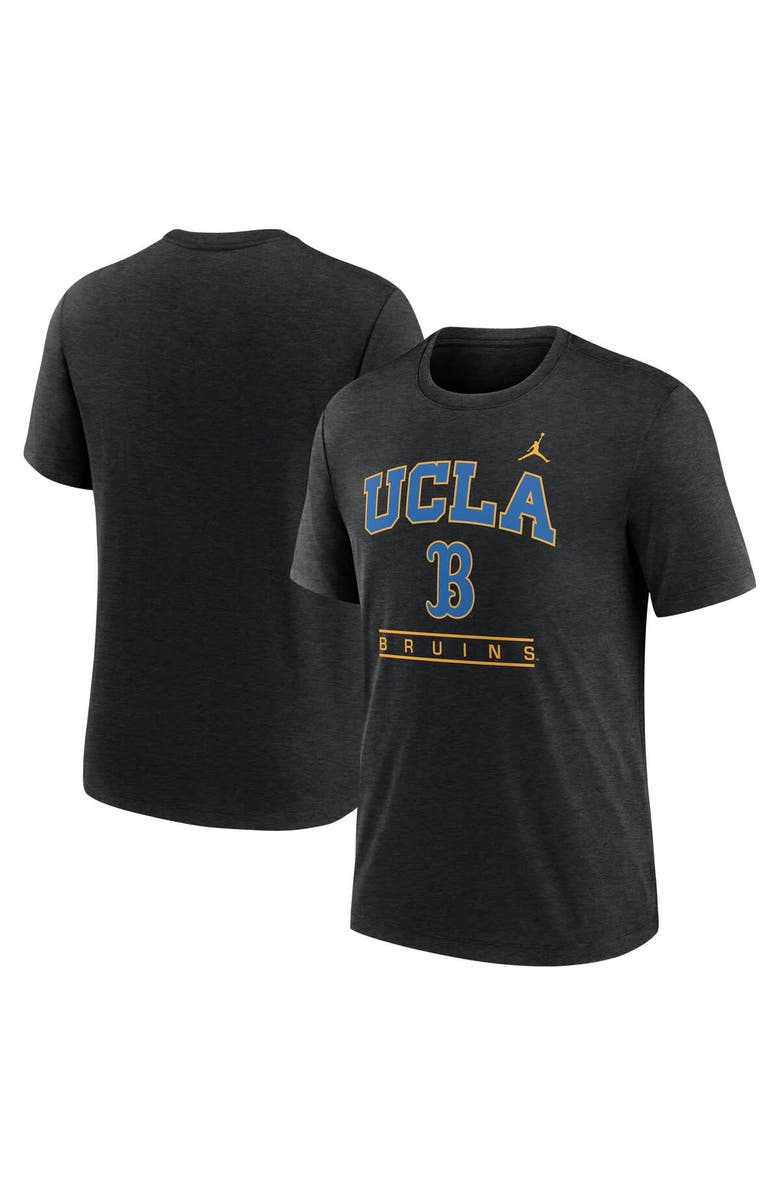 Jordan Brand Men's Jordan Brand Black UCLA Bruins Arch Over Logo Tri-Blend T-Shirt, Main, color, Black