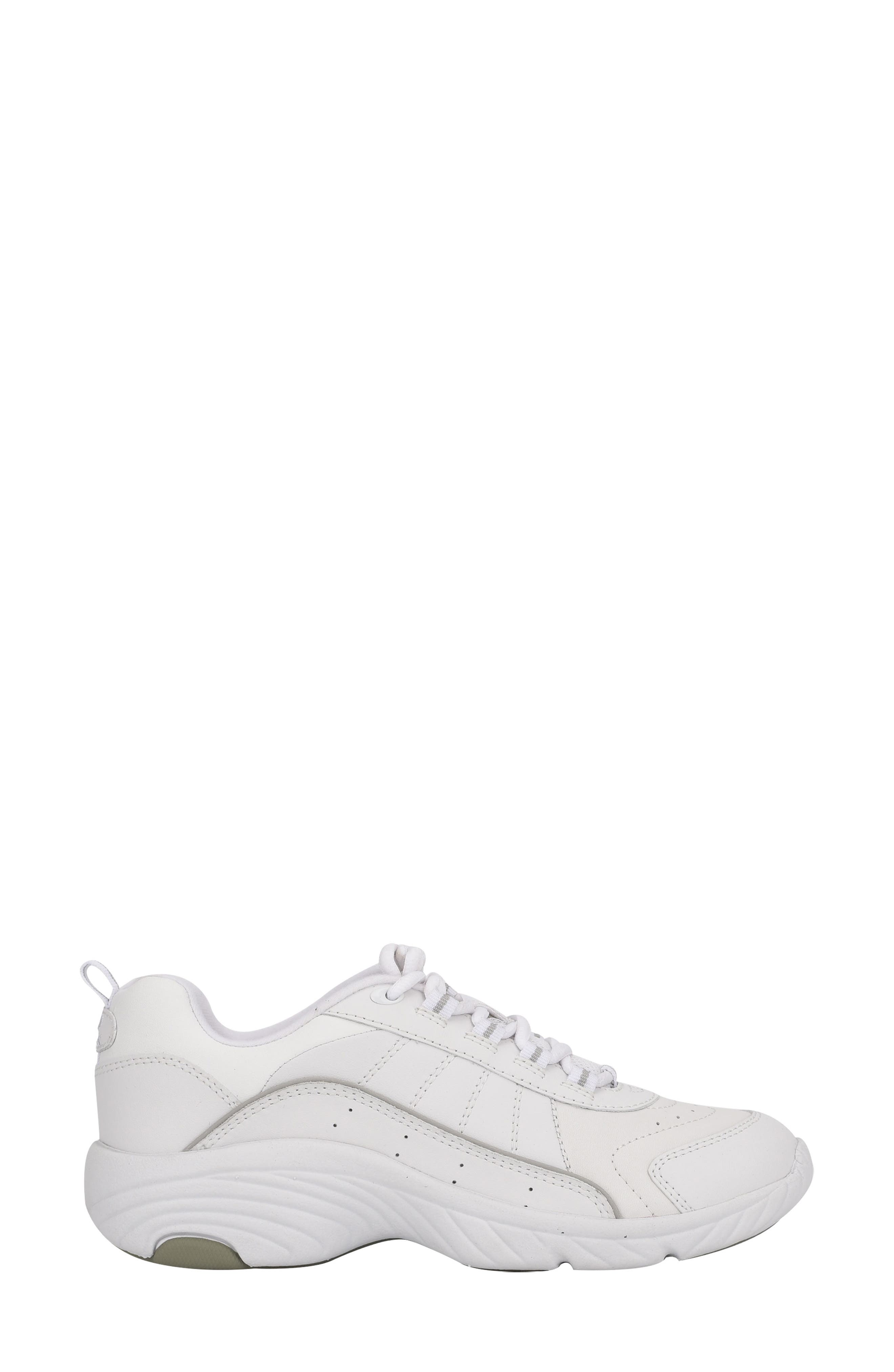 Easy Spirit Punter Sneaker, Alternate, color, White Leather