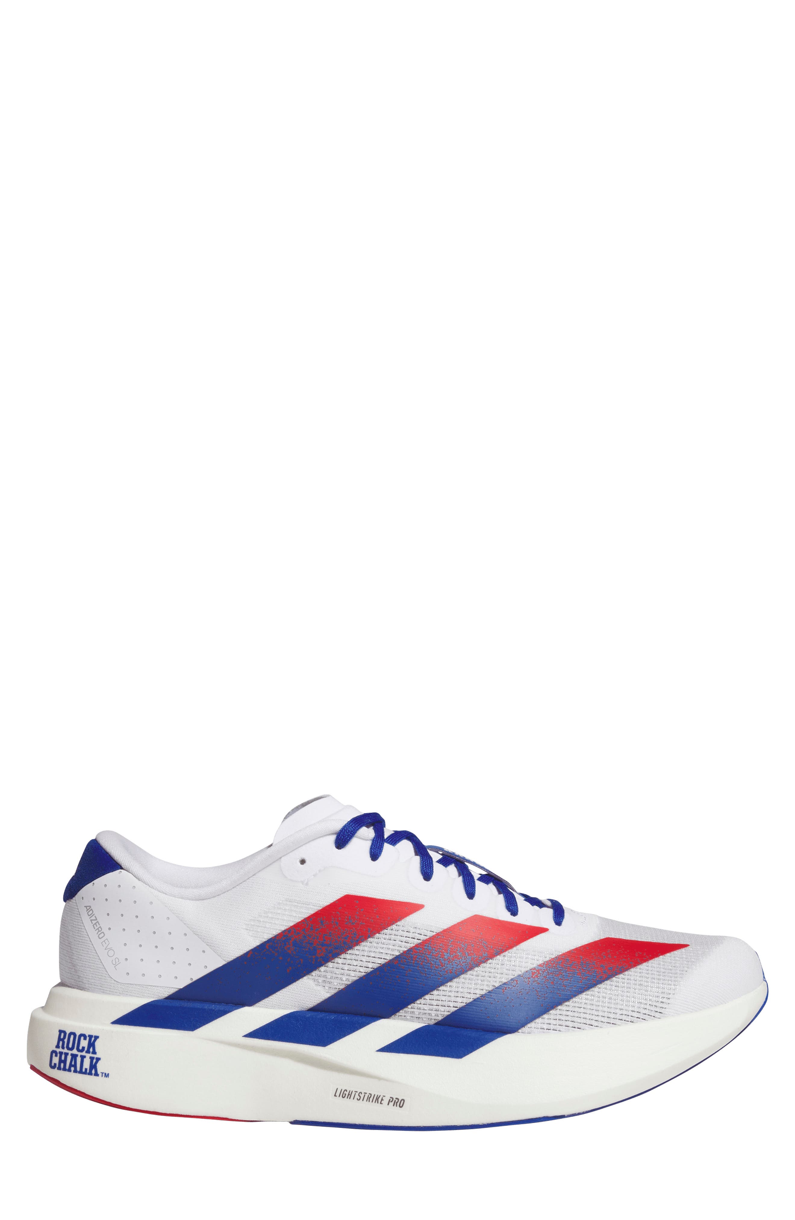 Adizero Evo SL Running Shoe, Alternate, color, WHITE