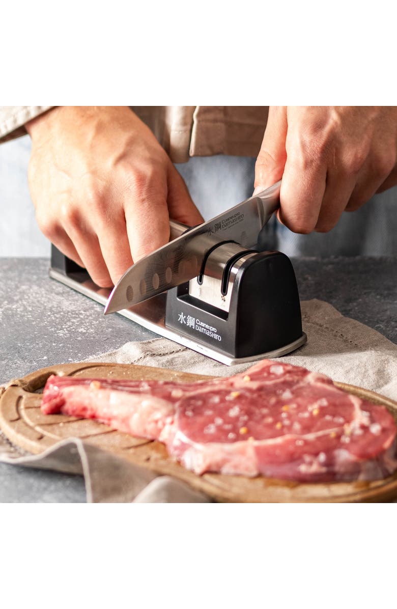 Cuisine::pro<sup>®</sup> Damashiro<sup>®</sup> 2-Step Knife Sharpener, Alternate, color, Black