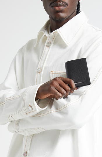 4G Logo Embossed Leather Continental Wallet