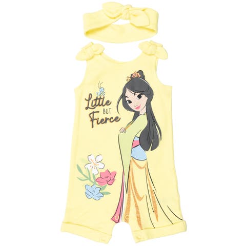 Princess Sleeveless One-Piece and Headband Set
