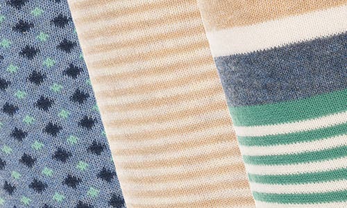 Original Penguin Assorted 3-pack Crew Socks In Brown
